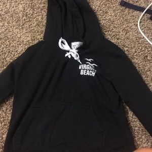 Black virgins beach hoodie
